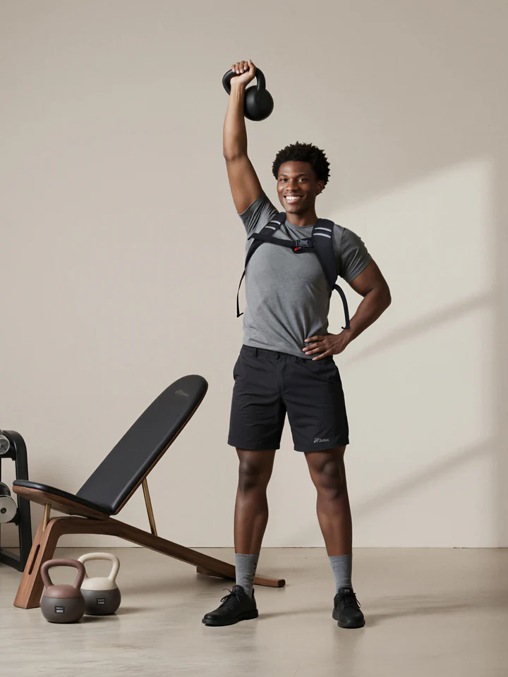 Athlete training in Zelus weighted vest