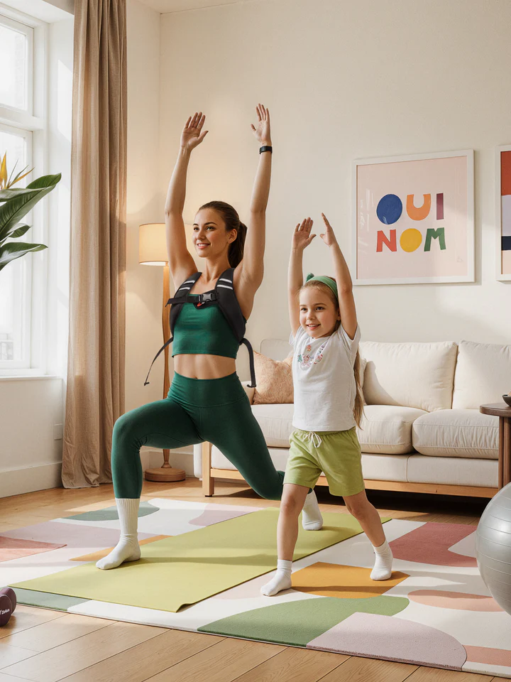 Yoga with weighted vest