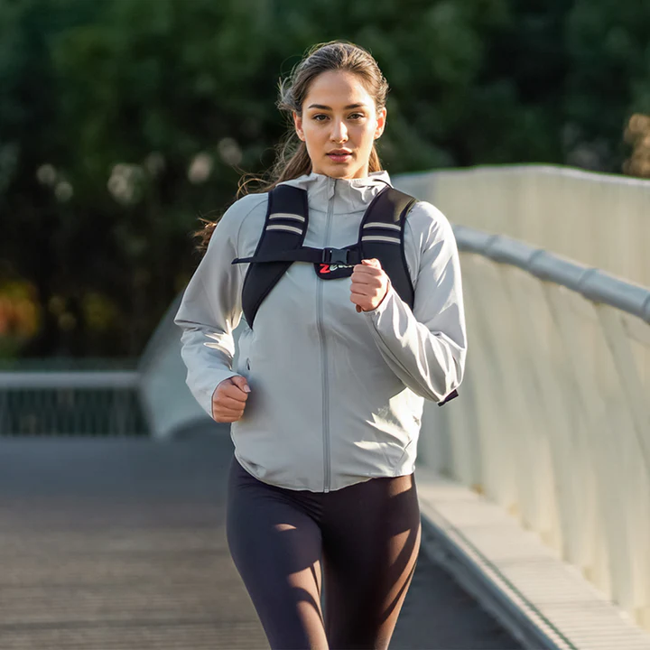 Running with weighted vest
